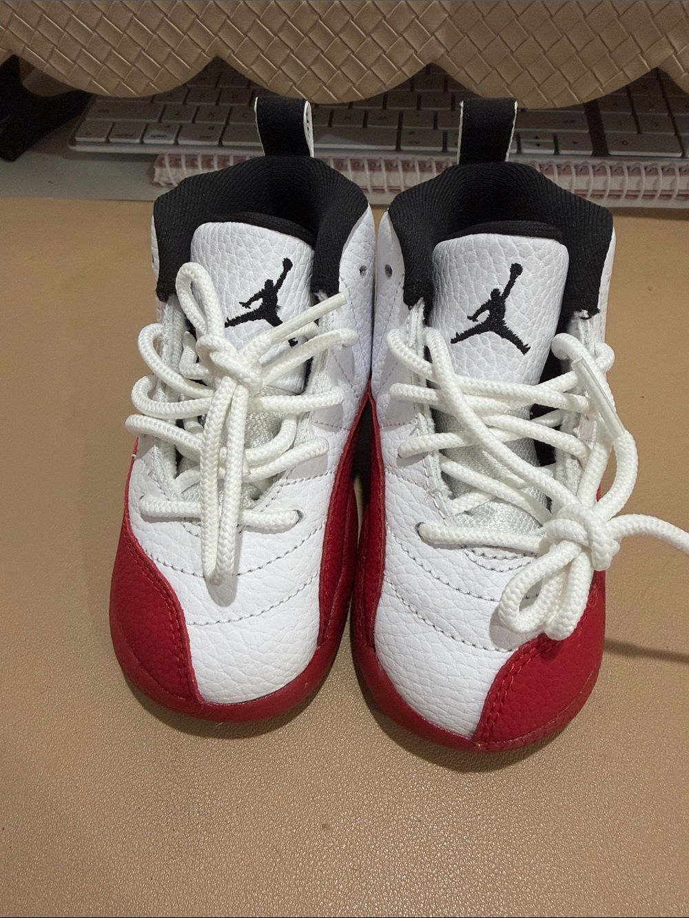 Jordan’s Kids' Red & White Basketball Sneakers